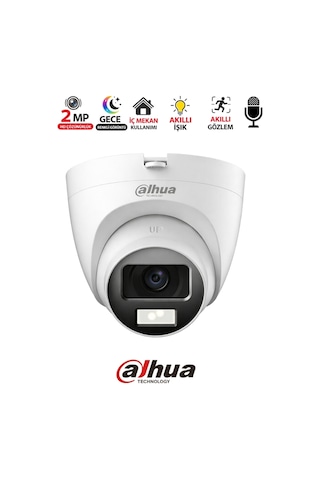 1080p Dome Kamera Hac T1a21p U Il A 0280b Gece Renkli Dahili Mikrofonlu Güvenlik Kamerası