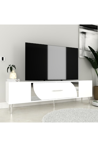 Dekop2ct Tv Sehpası Beyaz-gümüş