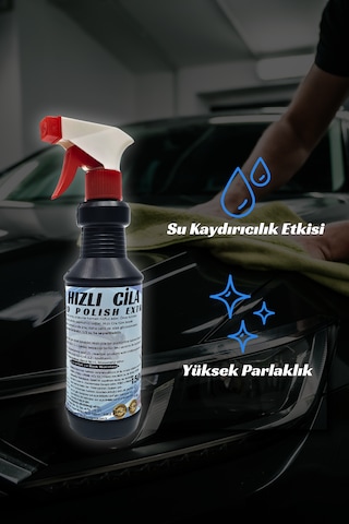 Hızlı Cila 500 Ml Oto Hızlı Cila İle, Etkili Hızlı Seramik Cila