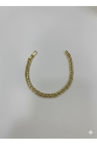 Pirinç Cm Bileklik 17+2 Cm - Kbl0427 Sarı