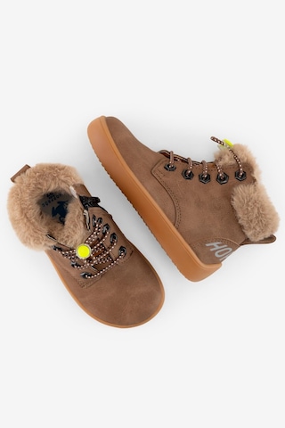 Hopfrög Furry Boots Kahverengi Meşe Barefoot Çocuk Botu Kahverengi
