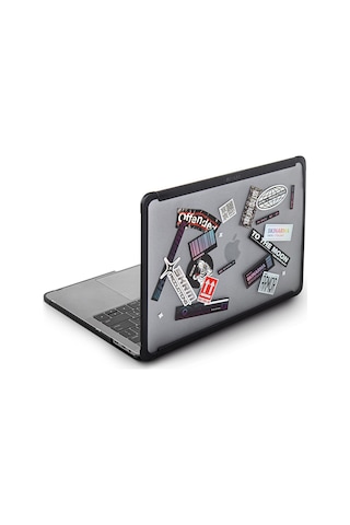 Macbook 13.3' Pro 2022 M2 Uyumlu Skinarma Henko Klipsli Kurulum Özellikli Kapak Şeffaf Görünüm