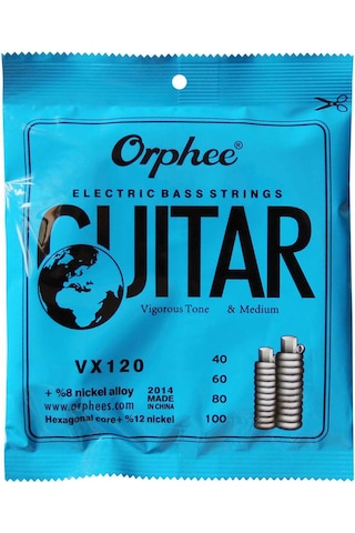 Orphee Vx120 Model 40-100- 4 Tel-Bas Gitar Tel Seti-Pena