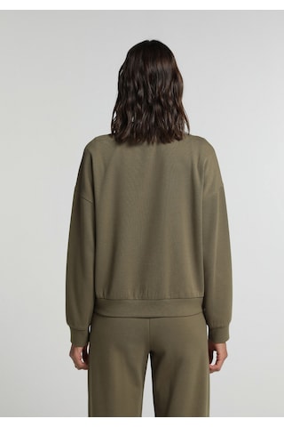 Colin's Colins Regular Fit Fermuarlı Düz Kadın Yeşil Sweatshirt Cl1080743 Q1.v2 Kha Haki
