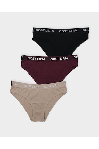 Gost Liria Hush Trio Kadın Slip 3 Lü Paket - Çok Renkli Çok Renkli