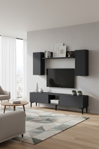 Tvr1599a Aplos Tv Ünitesi Takımı Antrasit 150cm