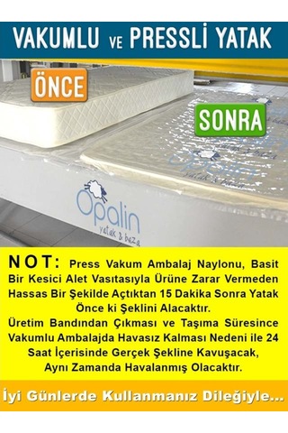Uzunbebe 80X200 Bamboo Yaylı Yatak 80*200 Ortopedik Bamboo Yatak