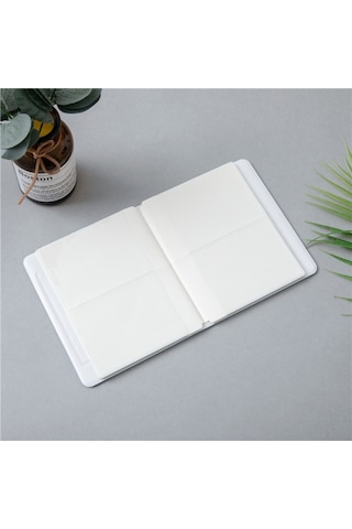 İçi Boş Kalp 64 Cepler Fotoğraf Kitabı Albümü İsim Kartı Tutucu Fujifilm Instax Mini 8 / 7s / 70/25 / 50s / 90 Gök Mavisi