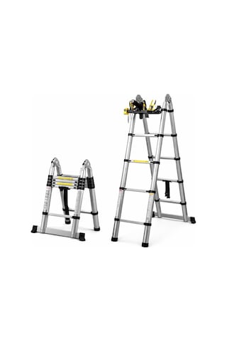 Sunup Sn-29683 4+4 Metre Teleskopik Merdiven Karavan Port Tavan Çadır Tekne Katlanır Alüminyum