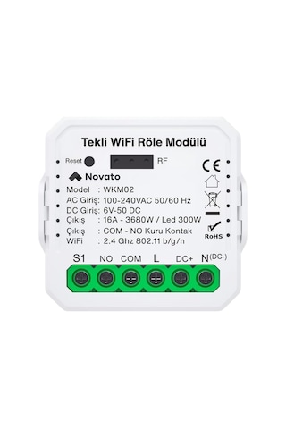 Wifi Kuru Kontak Modül Tuya, Smart Life Uyumlu - Wkm02