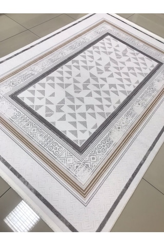Merinos Halı Vista 76593 957 Serisi Triko Akrilik Salon Oturma Yatak Odası Halısı Krem - Gri - Bej