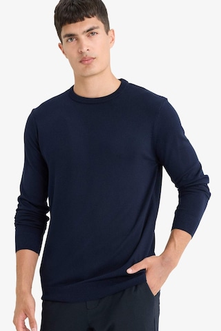 Defacto Regular Fit Bisiklet Yaka Basic Düz Premium Triko Kazak A5268ax25aunv64 Lacivert
