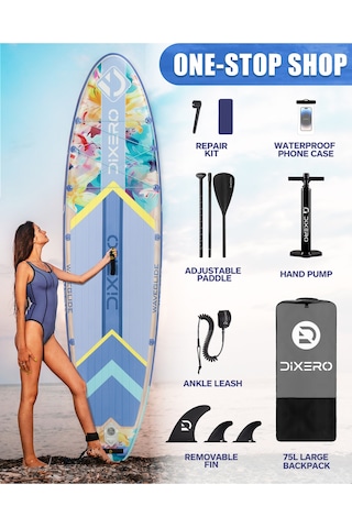 Wave Glide Flowers 335x84x15 Cm Premium Şişme Paddle Board Sup Özel Seri Full Set