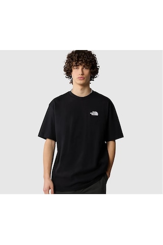 The North Face Essential Oversize Simple Dome Erkek T-shirt Siyah-siyah