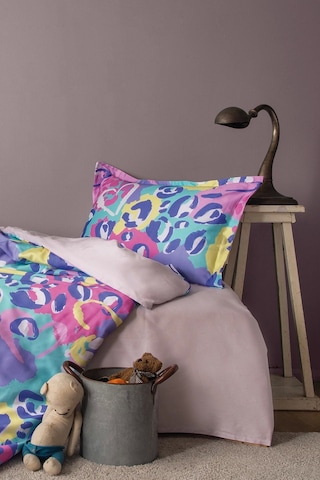 Pinky 210 Tc 83 Tel Dijital Pamuk Saten Tek Kişilik Nevresim Takımı Çok Renkli