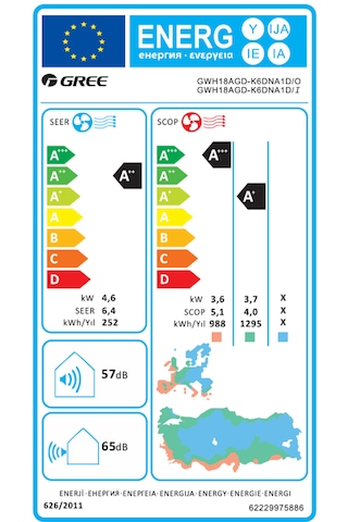 Gree Pular 18000 Btu/h Duvar Tipi Inverter Klima