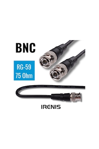 Irenıs Bnc Kablo 75 Ohm Rg59 Video, Kamera, Cctv 3 Metre Sku: Smgstk5f81a38782