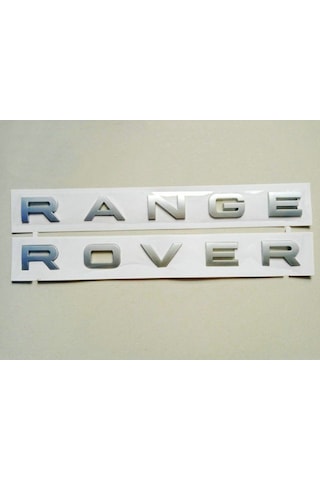 Range Rover Uyumlu Sport Kaput Ve Bagaj Yazısı Gri Renk