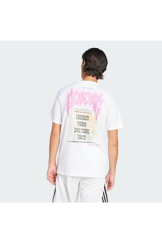 Adidas Whıte Erkek Günlük T-shirt Q12 Ts Death Jd0665 Beyaz