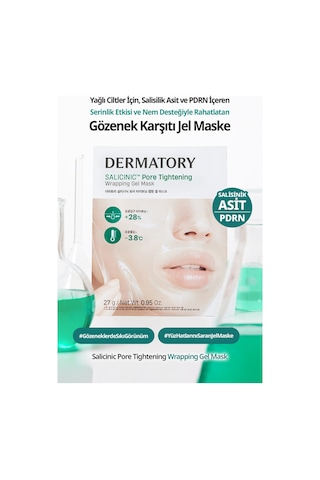 Serinlikle Rahatlatan Gözenek Karşıt Jel Maske Dermatory Salicinic Pore Tightening Wrapping Gel Mask
