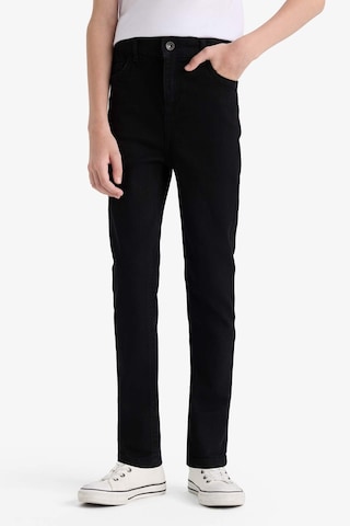 Defacto Erkek Çocuk Slim Fit Dar Kesim Düz Paça Jean Pantolon C3683a825aunm40 Siyah