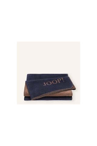 Joop Uni Doubleface Battaniye 150x200 Cm Çift Taraflı Yumuşak Doku Ve Zierstich Detay Pamuk Battaniye Lacivert 150 X 200 Cm