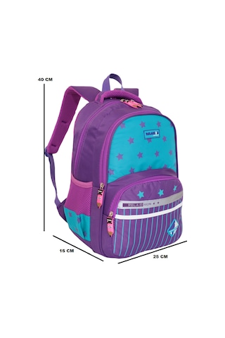 Kidessa 1044 Anatomik İlkokul Çantası - NKT01044-mor mavi-TEK EBA