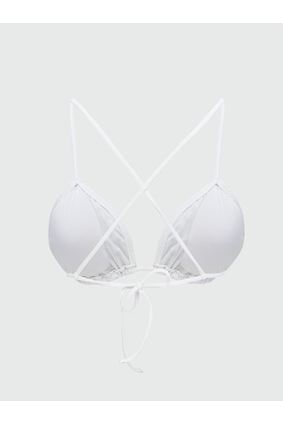 Lcw Dream Ekru Parlak Taşlı Kadın Bikini Üst