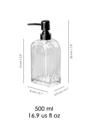 Mien Cam Sıvı Sabunluk 500 Ml Şeffaf