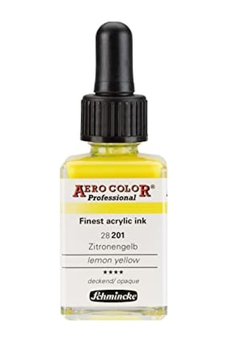 Professional Akrilik Mürekkebi 28 Ml 201 Lemon Yellow Çok Renkli