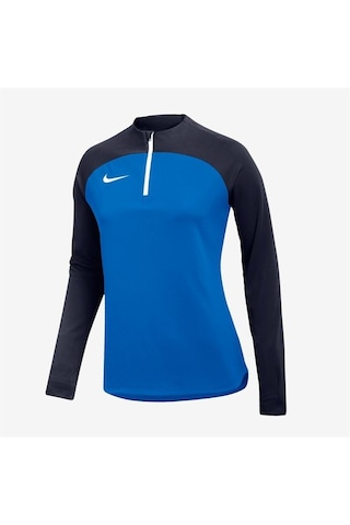 Nike W Nk Df Acdpr Dril Top K Kadın Antrenman Eşofman Üstü Mavi