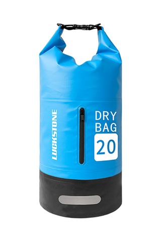 Su Geçirmez Kuru Çanta 20l Omuz Askılı Büyük Kapasiteli Mavi Mavi