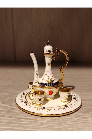 Swarovski Taşlı Ibrik Seti 4 Lü Mücevherlik / Dekoratif Biblo