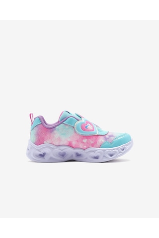 Skechers Heart Lights-lovin Reflection Küçük Kız Çocuk Turkuaz/lavanta Işıklı Spor Ayakkabı 302693n Tqlv Mor