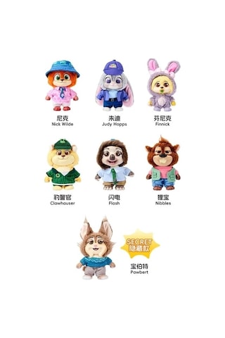 Zootopia 3.seri Sürpriz Kutu Figür Oyuncak Koleksiyonluk Peluş Karakterler Blind Box Seri