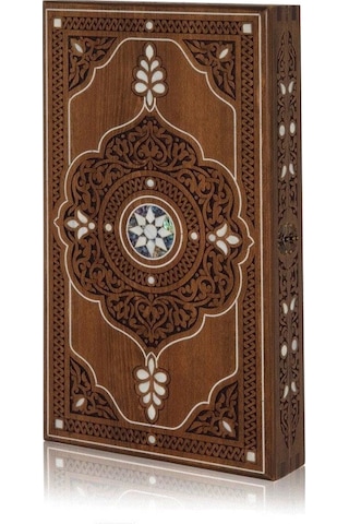 Helena Wood Art Topkapı Sedef Kakma Oymalı Nakışlı Ahşap Tavla Se