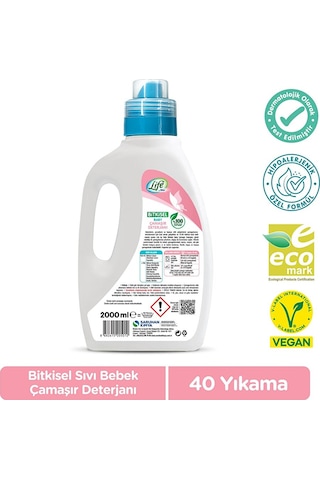Life By Fakir Baby Bitkisel Çamaşır Deterjanı 2000ml 4 Adet