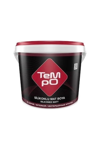 Tempo Silikonlu Mat Plastik İç Cephe Duvar Boyası 10 Kg Şeker Pembe