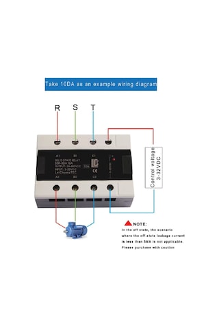 Ssr-3da40a 3-32vdc Solid 3 Fazlı Katı Hal Rölesi