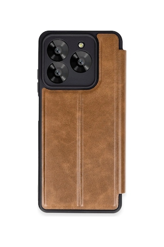 General Mobile Era 30 Kapaklı Kılıf İçi Süet Kaplı Ve Kartlıklı Pu Deri Kapak Ryc/flip Cover Taba