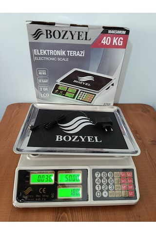 40 Kg Terazi-çift Taraf Ekran-uzun Şarj Süresi-fiyat Hesaplamalı