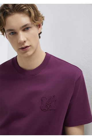 Mavi - Mj Logo Detaylı Mor Tişört 0612885-70670 Mor