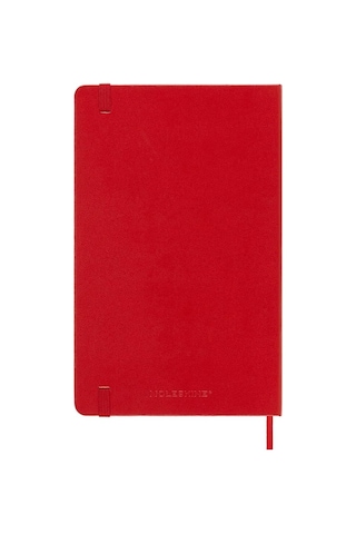 Moleskine 12 Ay Haftalık Ajanda L Boy 13x21 Cm Sert Kapak Kızıl Kırmızı Kırmızı