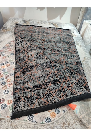 Enti Halı Vitrin 6504 Siyah 120 180