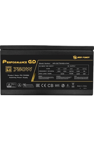High Power HP1-S2750GD-F14C 750 W 80+Gold Atx Güç Kaynağı