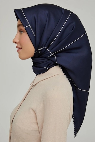 Armine Dj Saf İpek Eşarp 8655d T Nostalji Twill -05 Lacivert