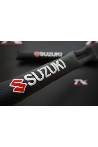 Suzuki Logo Karbon Desen Koltuk Arası Fitili 2 Li Set New Style
