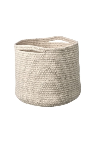 Ikea Tjabbıg Pamuk Örgü Saklama Sepeti 25 X 23 Cm Açık Bej