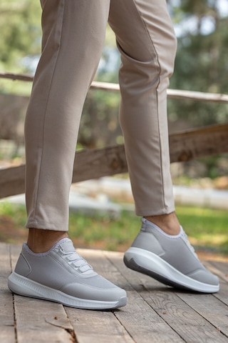 D0126 Günlük Ortopedik Erkek Sneaker Spor Ayakkabı Füme