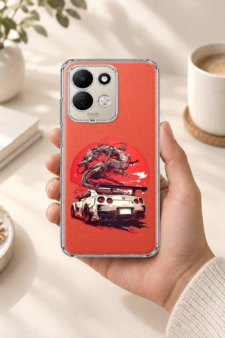 Redmi 17 4g/5g Uyumlu Gtr Ejderha Tasarımlı Baskılı Silikon Kılıf